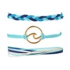 Starain Blue String Bracelets for Women Waterproof Wave Braided Rope