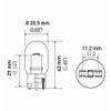 Hella 7440TB Bulb 7440 12V 21W W3X16D T6.5 (2)