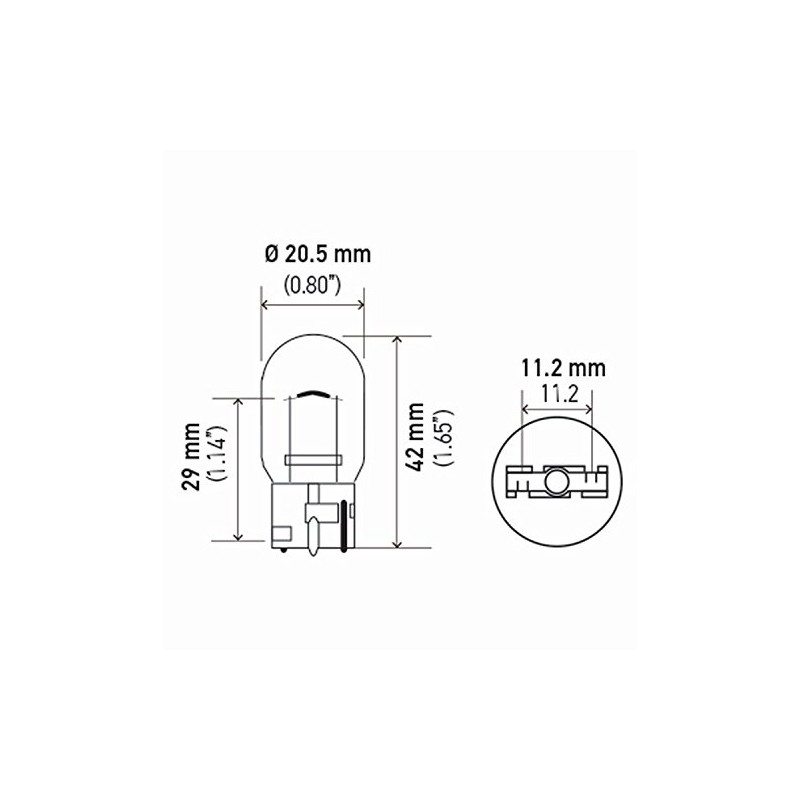 Hella 7440TB Bulb 7440 12V 21W W3X16D T6.5 (2)