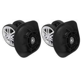 Alomejor 1 Pair Luggage Steering Wheels Suitcase Swivel Wheels Luggage Wheels Replacement A19 Mute Double Row