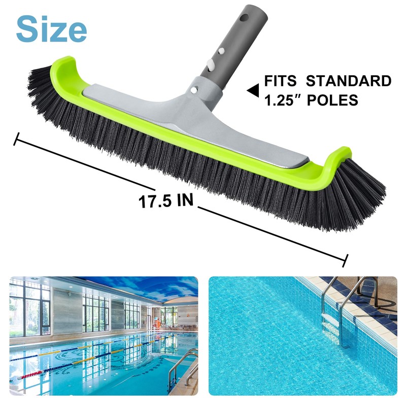Sepetrel Upgraded Pool Brush Head for Cleaning Pool Walls,Heavy Duty