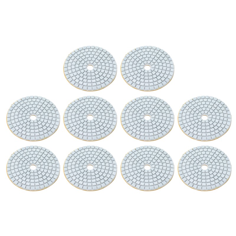 10Pcs 3in Diamond Wet Polishing Pad Soft Grinding Discs Polisher