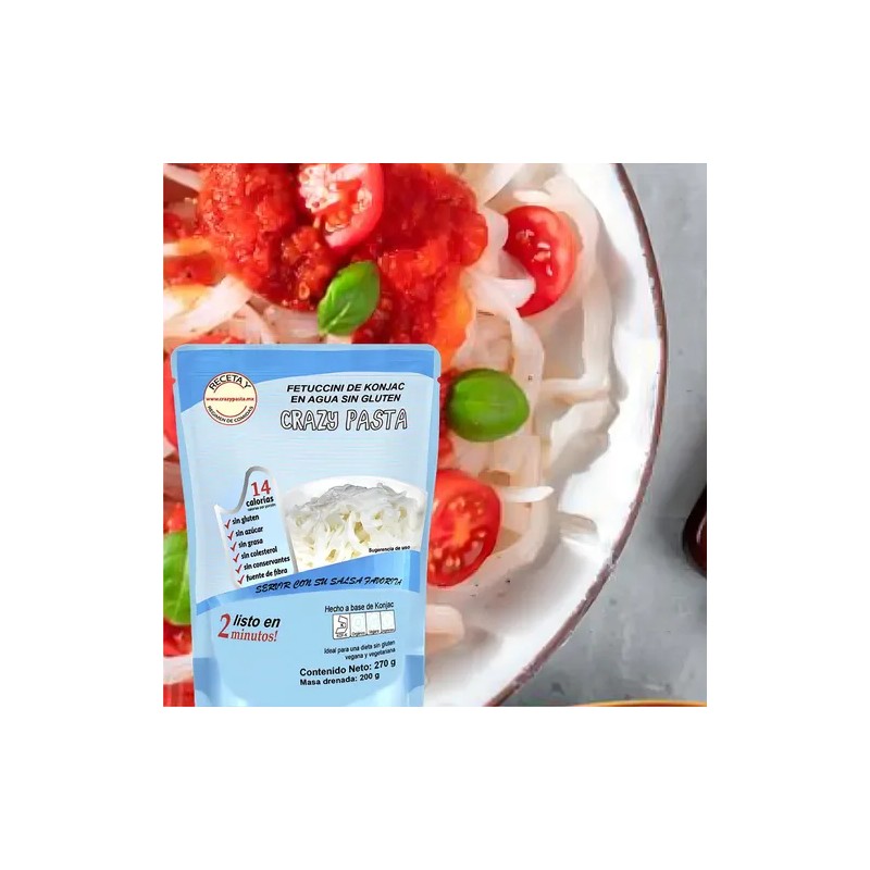 Fetuccini De Konjac (6 Piezas) Keto | Sin Gluten |
