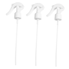 FUNOMOCYA 12Pcs Plastic Trigger Spray Nozzles for Spray Bottles Replacement Water Sprayers and Nozzles for Gardening Plant Care and Household Use White
