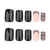 French Tip Press on Nails Medium Square Fake Nails with