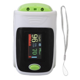 Fingertip Pulse Oximeter Adjustable Automatic Portable OLED Blood Oxygen Saturation Monitor Green