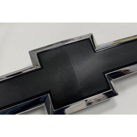 2014-2015 Chevy Silverado Grille Emblem - Chrome and Black.