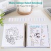 Spiral Notebook, College Ruled Notebook, 8" x 10", 300 Pages