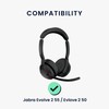 kwmobile Ear Pads Compatible with Jabra Evolve 2 55 /