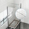 Shower Door Glass Support Bar,27.6'' to 47.2'' Shower Screen Support