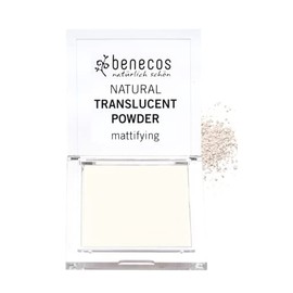 benecos - Natural Cosmetics - Translucent Powder - Solid - Matte Transparent - Talc Free - Vegan
