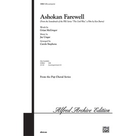 Ashokan Farewell - Sheet Music - SATB - (from "The Civil War," a Film by Ken Burns, Choral Octavo)