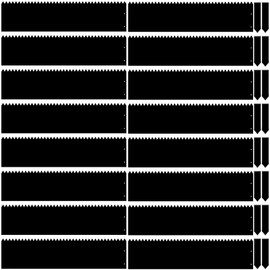 Blulu 16 Pieces 40 x 6 Inch Steel Landscape Edging with 10 Clips Steel Garden Edging Border Lawn Edging Hammer Flower Bed Edging for Landscaping, 0.03 Inch(Black)