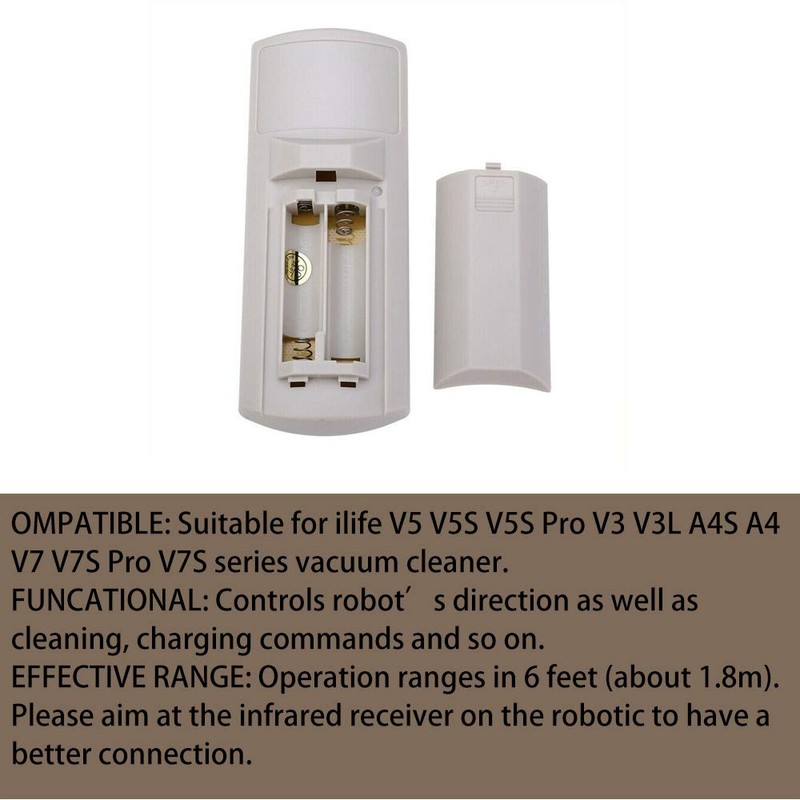 Acxico 1Pcs Remote Control Replacement for Ilife A4S A4 V5S