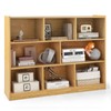 SILKYDRY 8 Cubes Organizer Bookcase, 3-Tier Open Bookshelf, Horizontal Storage
