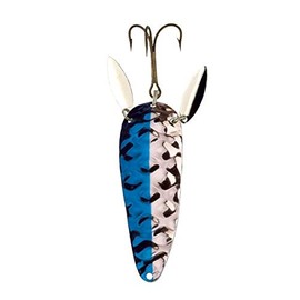 Lucky Strike Bait Works Warden's Worry Wobbler Trolling Lure for Crappie, Perch, and Lakers, Designed in Canada (Size 3.0, Hammered Nickel Blue)