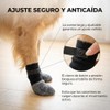 Zapatos para Perro 2 Pares, Calcetines Antideslizantes con Correas Ajustables,