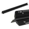Ruler Aluminium Triangular Ruler 1: 20, 1: 25, 1: 50,