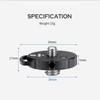 LEOFOTO Thread Adaptor CF-6 3/8 Inch Male to 1/4 Inch