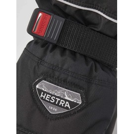 Hestra Kids' CZone Mitten I Waterproof, Insulated Kid's Mitten for Skiing, Snowboarding or Playing in The Snow - Black - 3