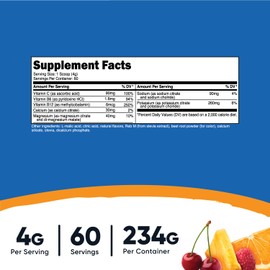 Nutricost Electrolyte Complex Powder (60 Servings, Fruit Punch) - Hydration Supplement Drink Mix with Vitamins and Minerals