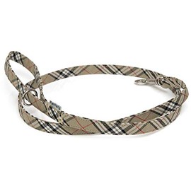 Toto&Pal Royal Tartan Plaid Leads, Beige, 15mm