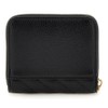 GUESS Sela Small Zip-Around Wallet, Black Floral Print, One Size