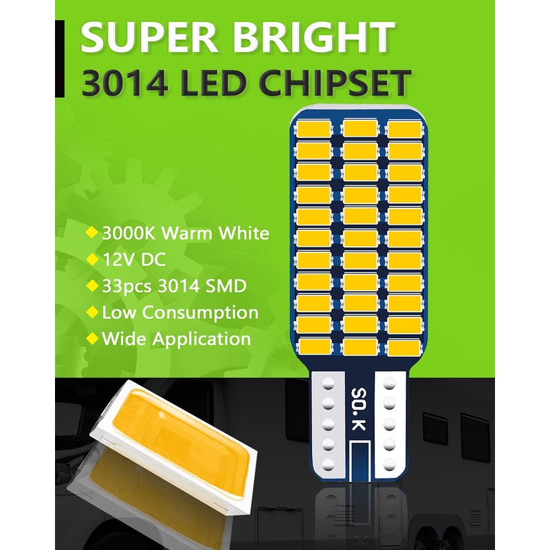 UNXMRFF - Super Bright Natural Warm White T10 921 922