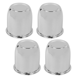 CNNELL 4pcs Push Through Chrome Wheel Center Caps Fit 3.18" Rims Center Bore Dimensions Only