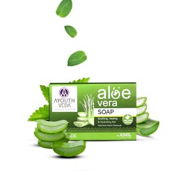Ayouthveda Aloe Vera Bathing Soap Pack of 3