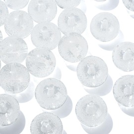 Stiesy 50Pcs Transparent Acrylic Round Beads 20mm Bubblegum Beads Clear Spacer Loose Ball Beads for DIY Crafts Bracelet Necklace Jewelry Making