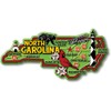 North Carolina Colorful State Magnet by Classic Magnets, 4.8" x