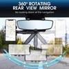 Car Rearview Mirror Phone Mount 360 Degree Rotation Cell Phone