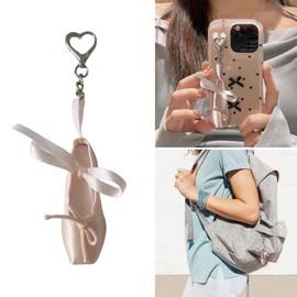 FeiYeup Elegant Ballet Shoes Keychain Alloy Key Holder Unique Keyring Bag Pendant Fashion Accessory for Women and Girls