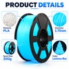 Glow in the Dark PLA Filament for FDM 3D Printing