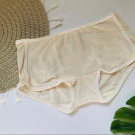 Victoria's Secret Victoria’s Secret PINK Velvet Trim Shortie Panty Let It Snow Cream Large NEW