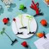 50PC LEAF Bean Sprout Hair Clips Pack Little Leaf Leaves
