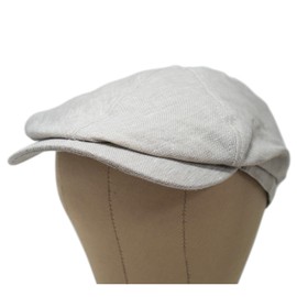 Borges & Scott The Rowan Irish Linen Cap - Natural Linen - Medium