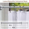 BRIOFOX Shower Curtain Rod Adjustable 18-64 Inch, No Drilling Non