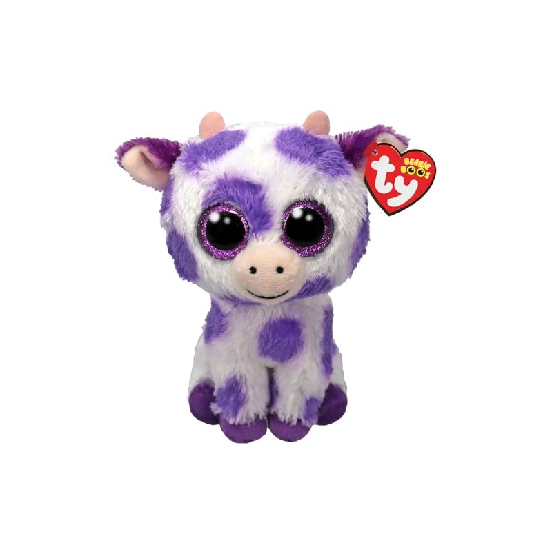 Ty Beanie Boo Ethel - Vaca Morada Manchada - 6