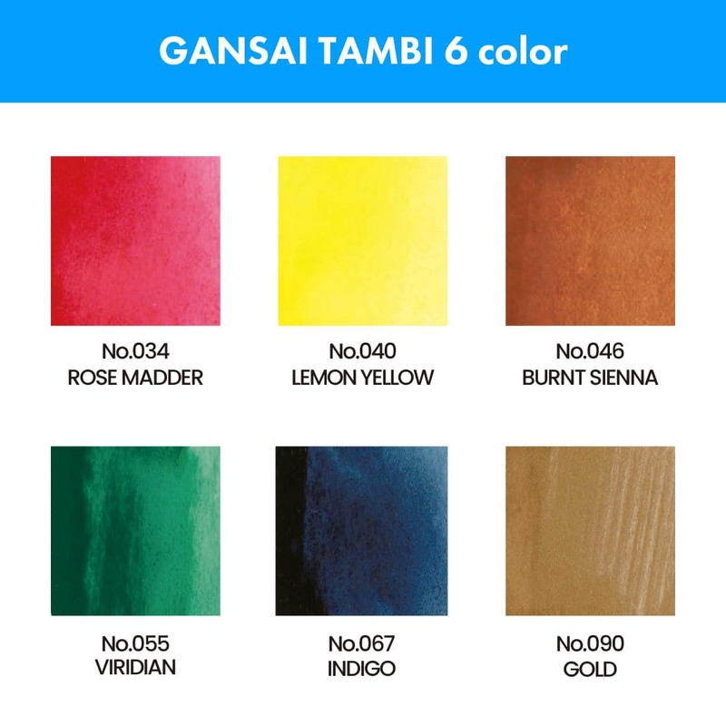 Kuretake MC23 11 Watercolors Water Paint Set Assorted Colours x