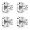 homeasy Pack of 4 Suction Cup Hooks Extra Strong Suction