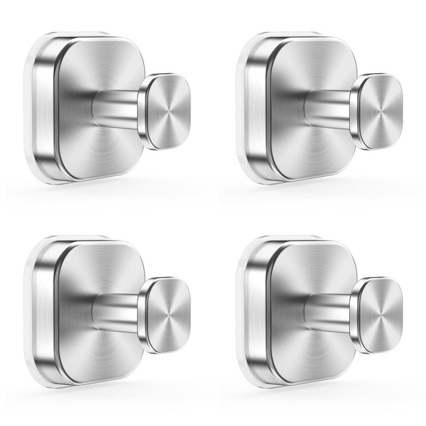 homeasy Pack of 4 Suction Cup Hooks Extra Strong Suction