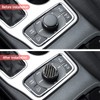 SUNJIKA Compatible with Carbon Fiber Interior Trim Sticker Gear Shifter
