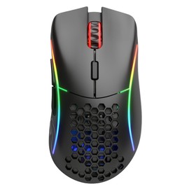 Glorious Model D Wireless Gaming Mouse - RGB Mouse Wireless - 69 g Superlight Mouse - Ergonomic Computer Mouse - Honeycomb Mouse (Matte Black)