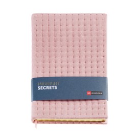 Miquelrius Midnight Secrets Collection Midnight Secrets Collection A5 (148 x 210mm) White Polka Dot Interior Notebook - 80 Sheets of 100gsm Velvet Effect Cardboard Cover - Copper Tint Cut
