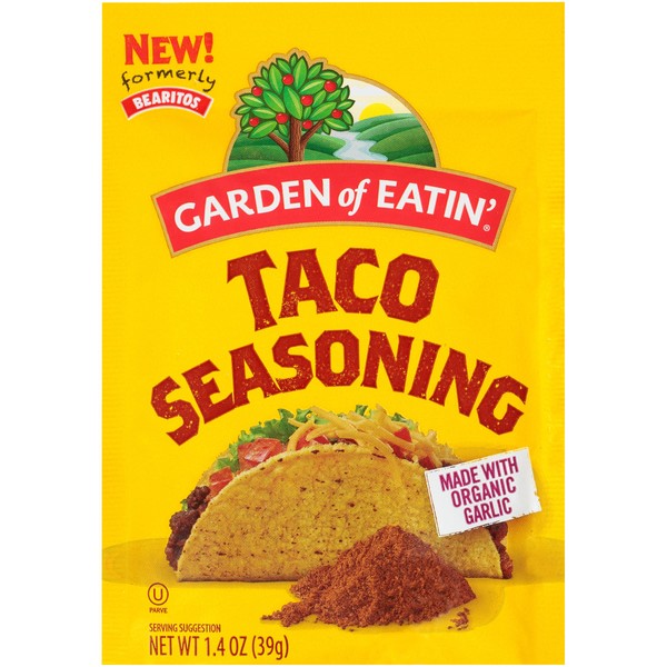 Garden of Eatin' Taco Seasoning, 1.4 oz. Packet (Pack of 12)