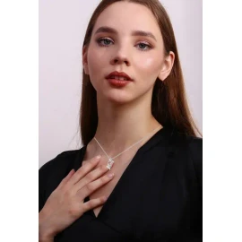 Collar Tulipán Dije Plata 999 Lujo Joyería Mujer Dama Esposa