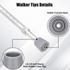 Dexspoeny 8Pcs Rubber Walker Tips Set 1 & 1/8 in