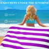 Exclusivo Mezcla 2 Pack Cotton Oversized 35x70 Inches Cabana Stripe